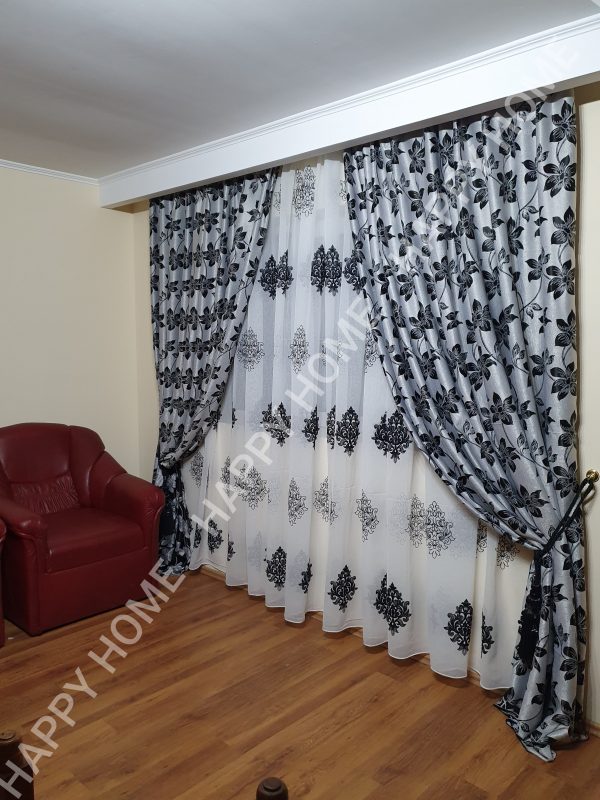 DRAPERIE BLACK FLOWER - imagine 3