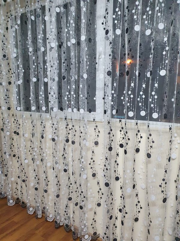 PERDEA DIN TULLE BRODAT