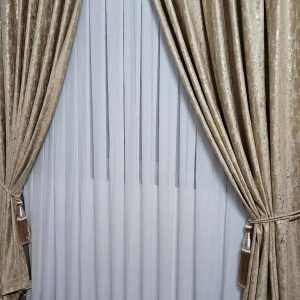 DRAPERIE  DIN CATIFEA CU INSERTII