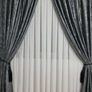 DRAPERIE  DIN CATIFEA CU INSERTII