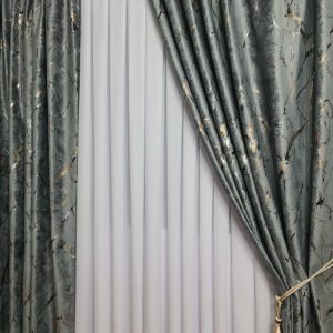 DRAPERIE  DIN CATIFEA CU INSERTII