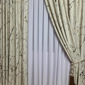 DRAPERIE  DIN CATIFEA CU INSERTII