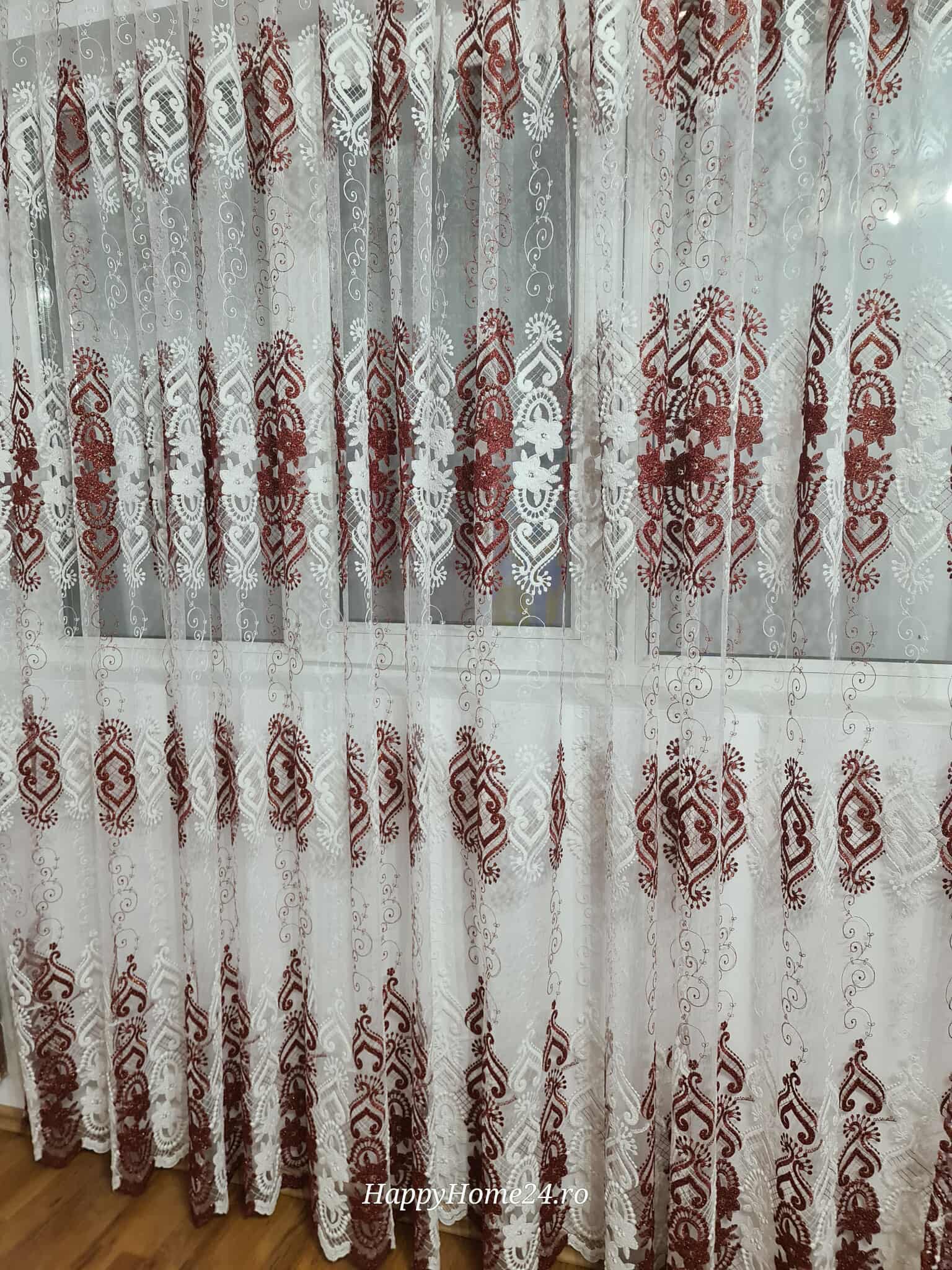 PERDEA DIN TULLE BRODAT - imagine 2