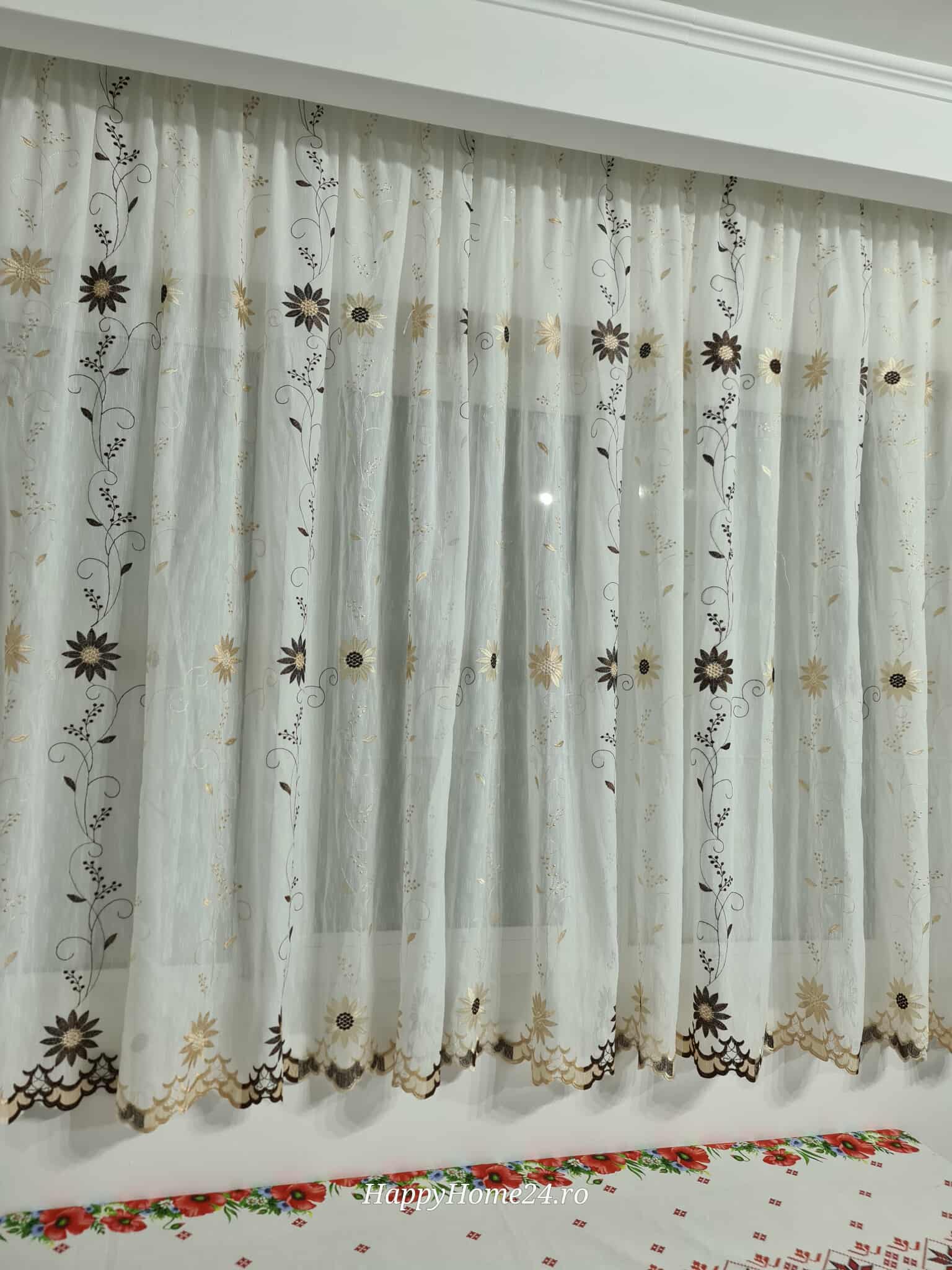 PERDEA BRODATA DE BUCATARIE - imagine 2