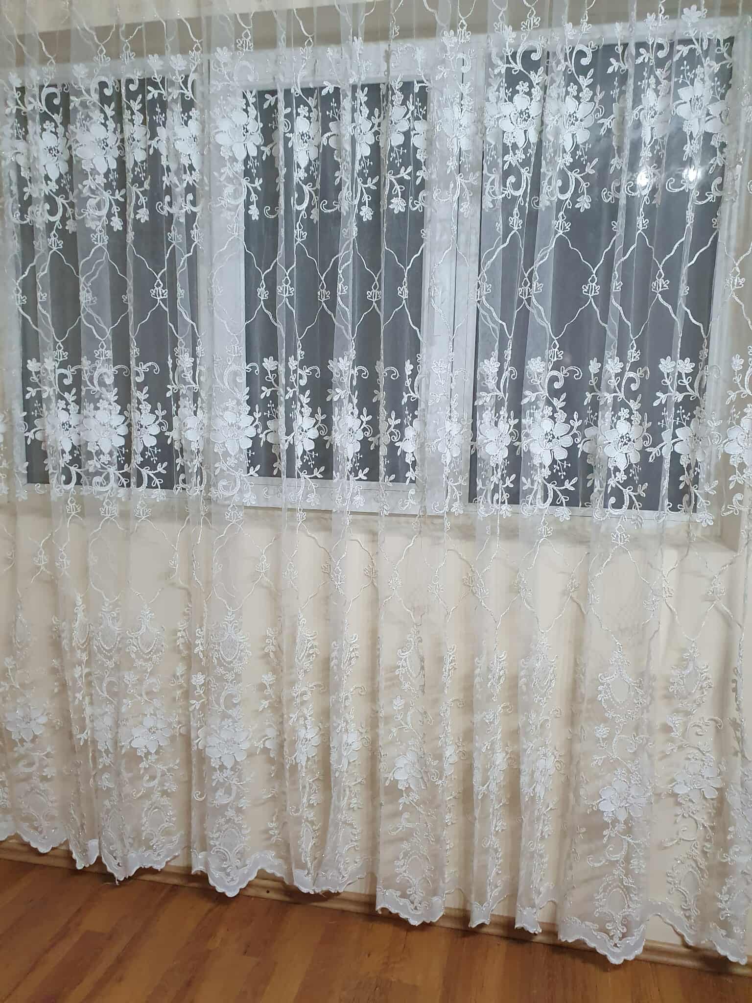 PERDEA DIN TULLE BRODAT - imagine 2