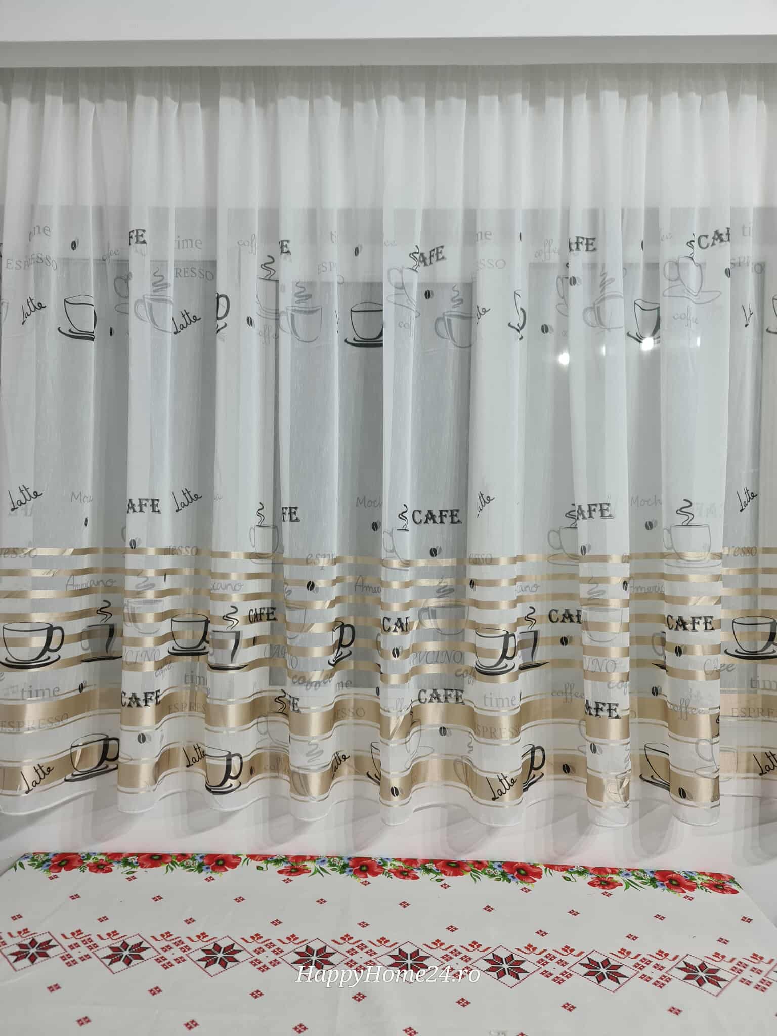 PERDEA BRODATA DE BUCATARIE - imagine 2