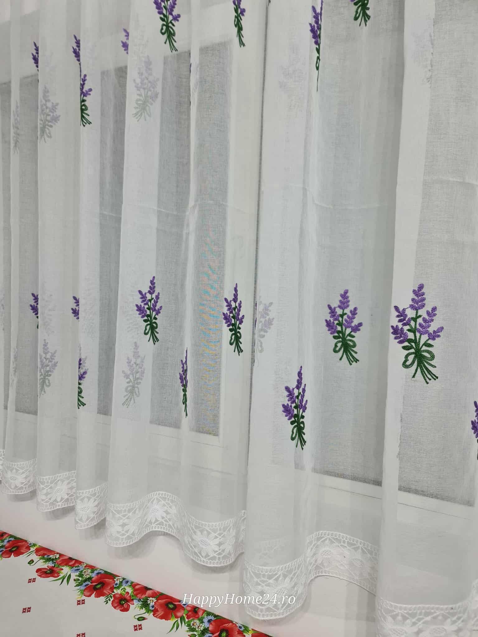 PERDEA BRODATA DE BUCATARIE - imagine 2