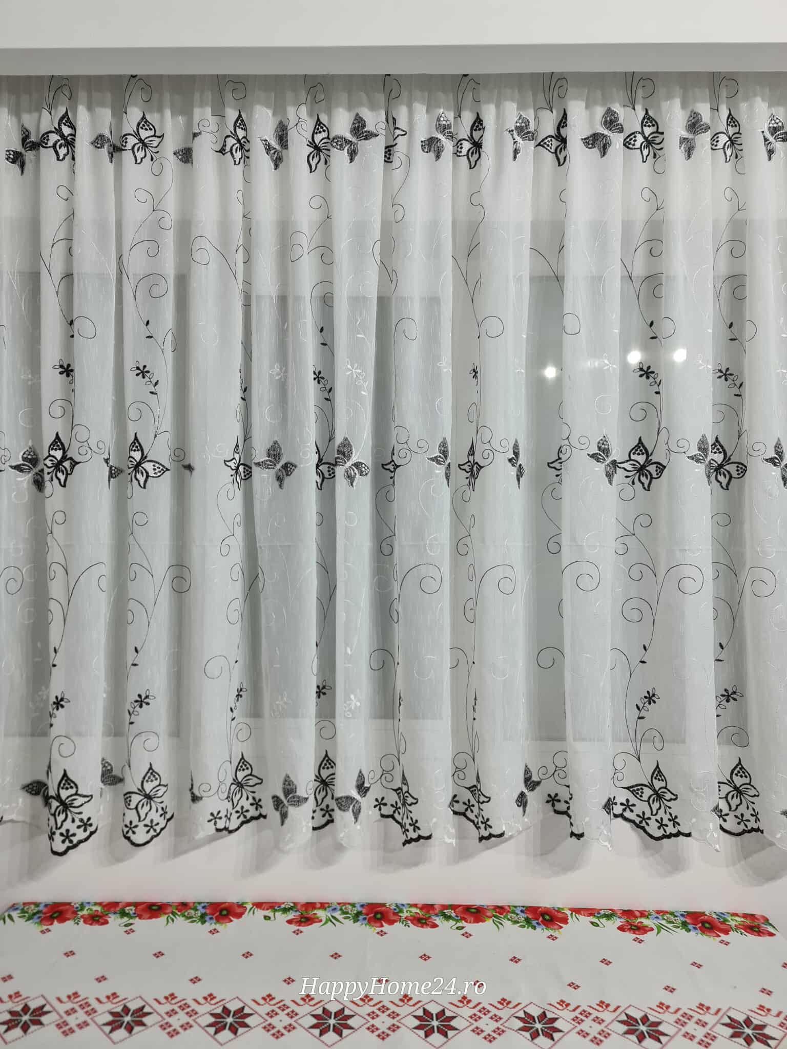 PERDEA BRODATA DE BUCATARIE - imagine 2